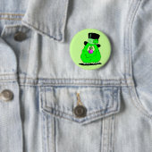 Unscharfe Himmelsfeierkreatur auf einem Button (Beispiel)