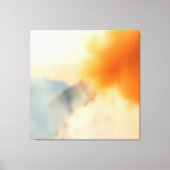 Unschärfe Kunst Neutral Warm Abstrakt Leinwanddruck (Vorderseite)