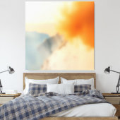 Unschärfe Kunst Neutral Warm Abstrakt Leinwanddruck (Insitu (Schlafzimmer))