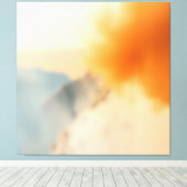 Unschärfe Kunst Neutral Warm Abstrakt Leinwanddruck (Insitu (Holzboden))