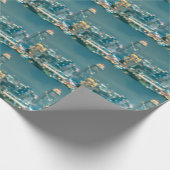 Unscharfe Lichter, Blick auf das Dach. Geschenkpapier (Ecke)