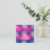 Unscharfe Lights Visitenkarten Quadratische Visitenkarte (Stehend Vorderseite)