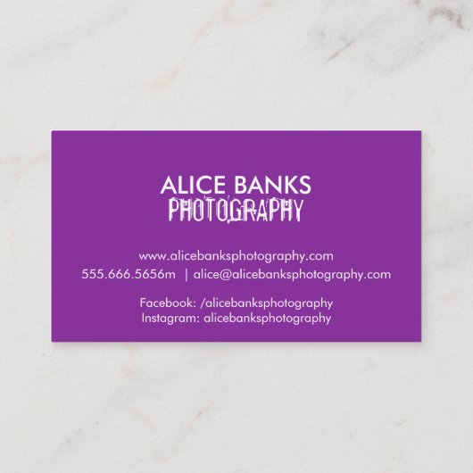 Unscharfe Lights Visitenkarten Visitenkarte (Rückseite)