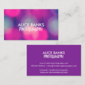 Unscharfe Lights Visitenkarten Visitenkarte (Vorne/Hinten)