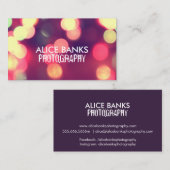 Unscharfe Lights Visitenkarten Visitenkarte (Vorne/Hinten)