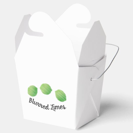 Unscharfe Limes Geschenkschachtel (Geöffnet)