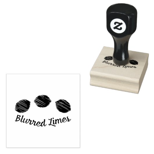 Unscharfe Limes Gummistempel (Stempel)