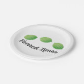 Unscharfe Limes Pappteller (Schrägansicht)