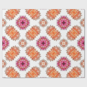 Unscharfe Orange und Rot Geschenkpapier