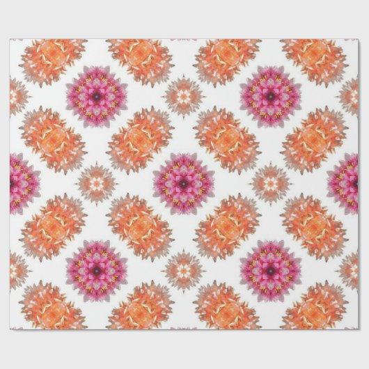 Unscharfe Orange und Rot Geschenkpapier (Flach)