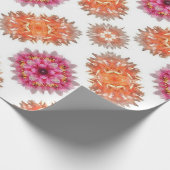 Unscharfe Orange und Rot Geschenkpapier (Ecke)