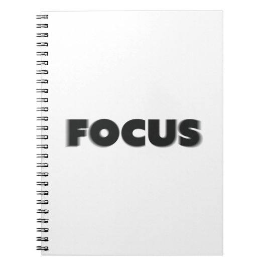 Unschärfe Text Fokus Notizblock (Vorderseite)