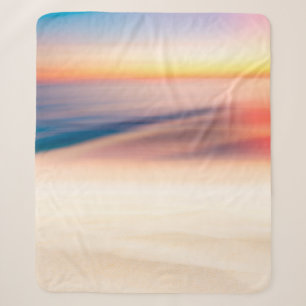 Unschärfe tropischer Sonnenuntergang Strand mit Bo Sherpadecke