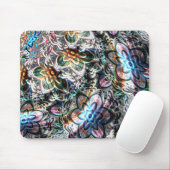 Unscharfe virtuelle Blüte in farbigen Gradientenst Mousepad (Mit Mouse)