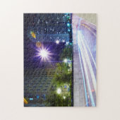 Unscharfer Verkehr nachts Puzzle (Vertikal)