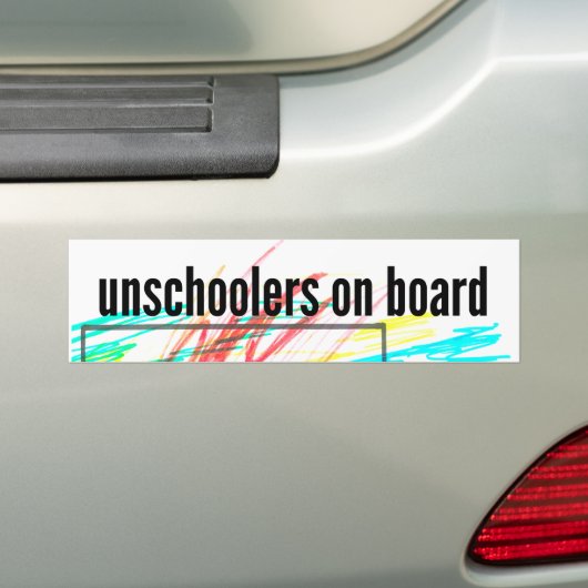 Unschoolers an Bord Autoaufkleber (Auf Auto)