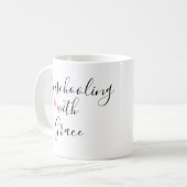Unschooling-Mutter Grace Hearts Kaffeetasse (Vorderseite Links)