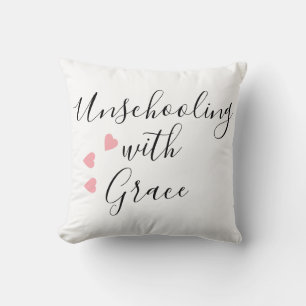 Unschooling-Mutter Grace Hearts Kissen