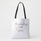 Unschooling-Mutter Grace Hearts Tasche (Vorderseite)