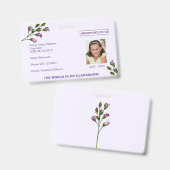 Unschulbildung im Blumenbereich Abzeichen Ausweis (Front & Back)