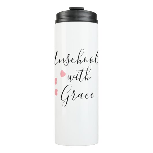 Unschulbildung Mama Grace Hearts Thermosbecher (Vorderseite)