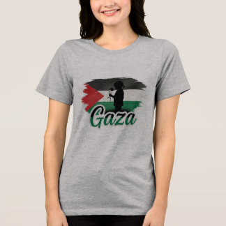 Unschuld an Gaza: Ein ruhiges Blossom Tri-Blend Shirt
