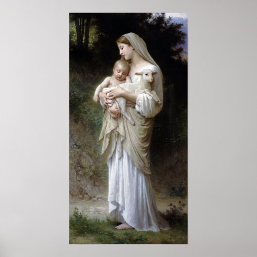 Unschuld (Madonna und Kind), Bouguereau Poster (Vorne)