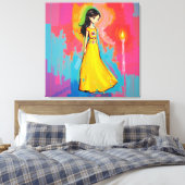 Unschuld und Licht Leinwanddruck (Insitu (Schlafzimmer))