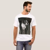 Unschuldig-Engel Bostons Terrier T-Shirt (Vorne ganz)