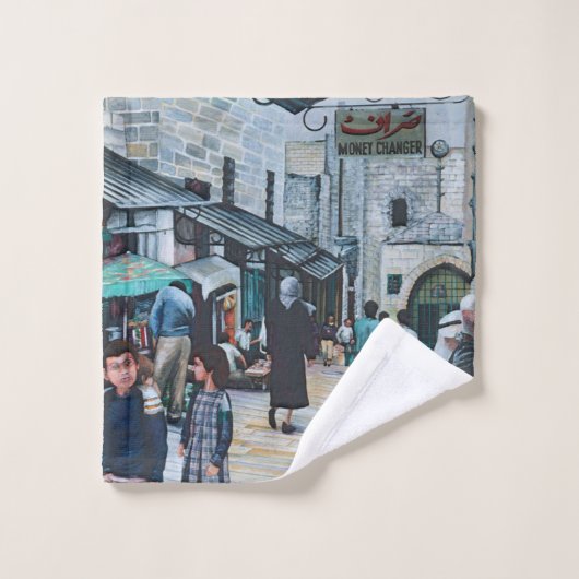 Unschuldige Augen des alten Jerusalems Badhandtuch Set (Waschlappen)