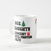 Unschuldige bis erwiesene Schuld Kaffeetasse (Vorderseite Links)