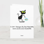 Unschuldige Katze Karte (Rückseite)