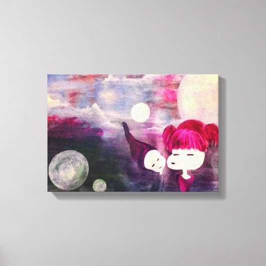 Unschuldige Küsse Leinwanddruck (Vorderseite)