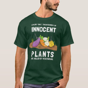Unschuldige Pflanze, die von der vegetarisch-sarka T-Shirt