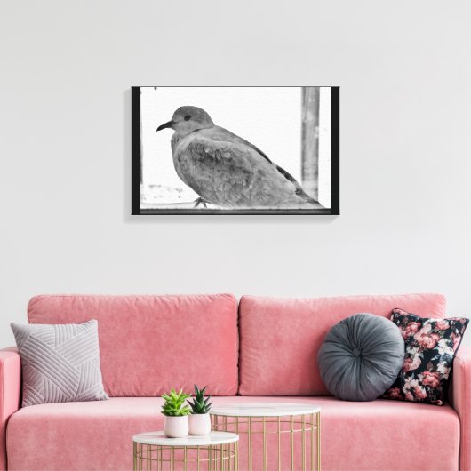 Unschuldige Taube Leinwanddruck (Insitu (Wohnzimmer))