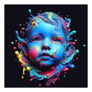 Unschuldige Träume - KI am Arbeitsplatz Fotodruck