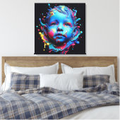 Unschuldige Träume - KI am Arbeitsplatz Leinwanddruck (Insitu (Schlafzimmer))