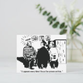 Unschuldige Überzeugung, Kamerafokus, sonniges Vin Postkarte (Stehend Vorderseite)