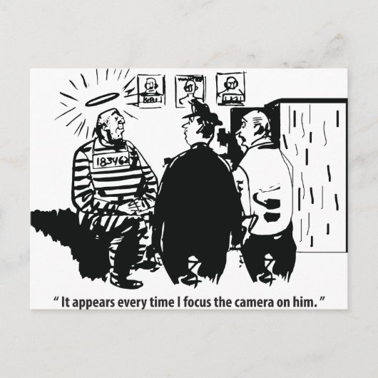 Unschuldige Überzeugung, Kamerafokus, sonniges Vin Postkarte (Vorderseite)