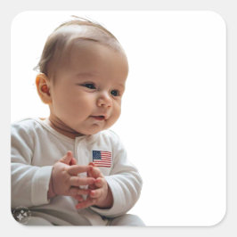 unschuldige Zukunft Quadratischer Aufkleber