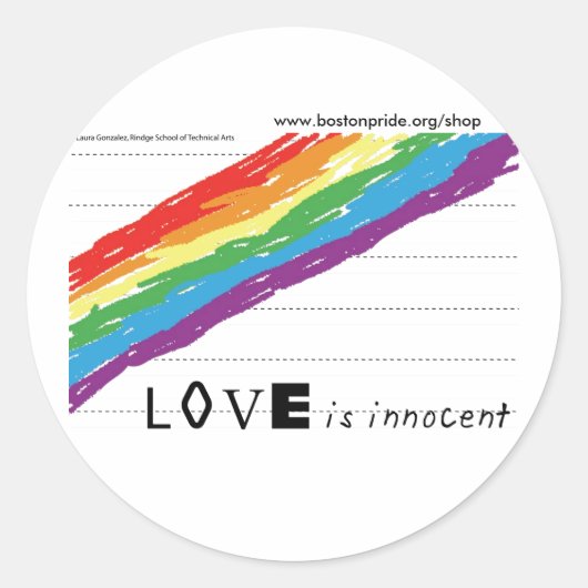 Unschuldiger Aufkleber groß (Vorderseite)