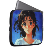 Unschuldiger Blick Anime Girl Laptop-Sieb Laptopschutzhülle (Vorne Rechts)
