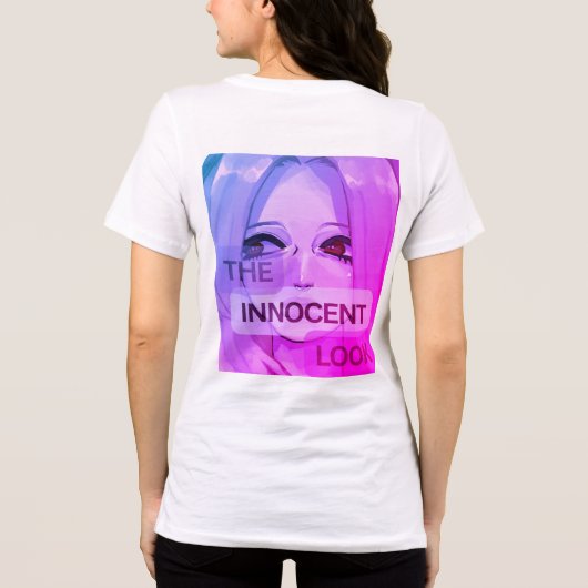 unschuldiger Blick Tri-Blend Shirt (Rückseite)