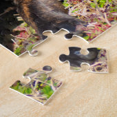 Unschuldiger brauner Welpe Puzzle (Seite)