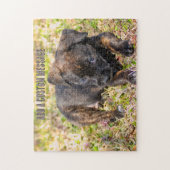 Unschuldiger brauner Welpe Puzzle (Vertikal)