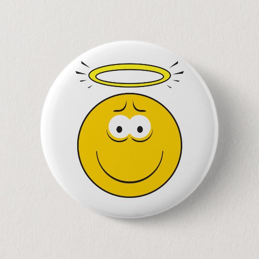 Unschuldiges Engelsgesicht Button (Vorderseite)