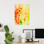 Unschuldigkeit in Extremis Pastel Grunge Poster (Heimbüro)