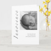 UnschuldsBaby Karte (Gelbe Blume)