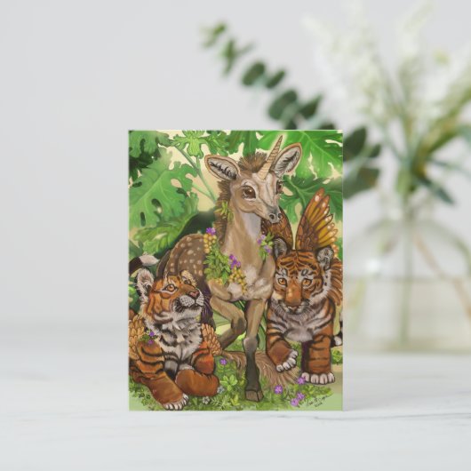 Unschuldsvermutung für das neue Einhorn Postkarte (Stehend Vorderseite)