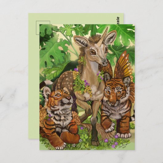 Unschuldsvermutung für das neue Einhorn Postkarte (Vorne/Hinten)